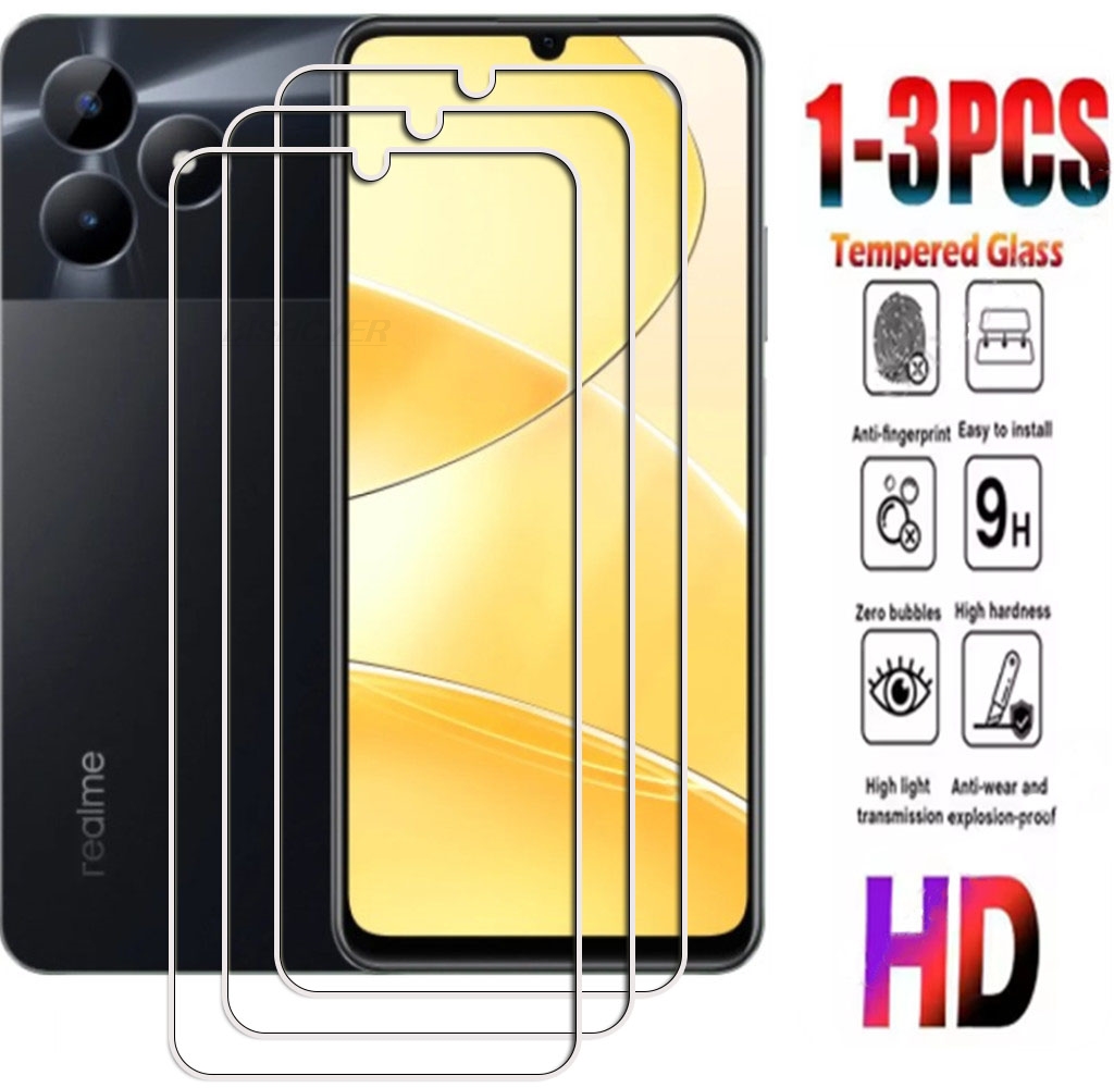 Realme Note 50 - 1-3 個 9H 強化ガラス Realme C51