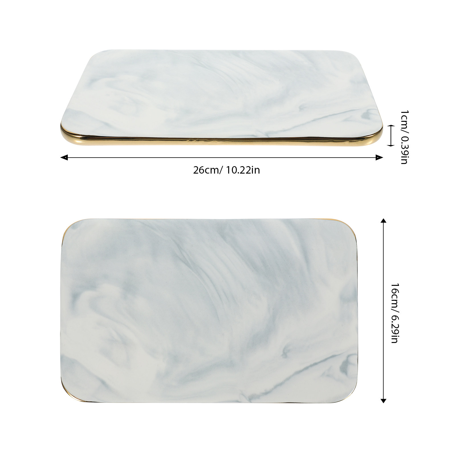 大理石トレイ エレガントな手作りカッティングボード キッチン - Marble Serving Board のレビューと価格