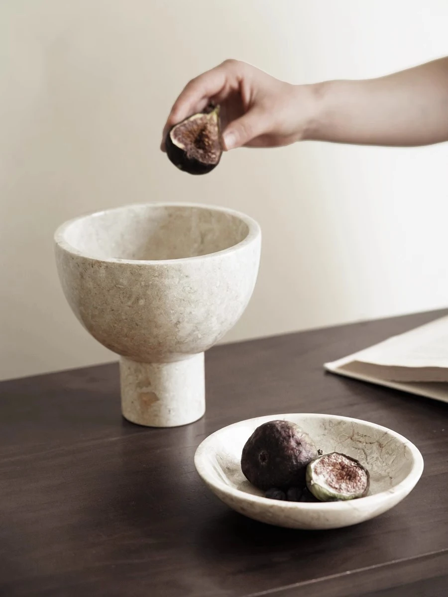 芸術的な写真の小道具ジュエリー収納ボウル、芸術的な大理石素材 - Quiet Luxury Lifestyle のレビューと価格