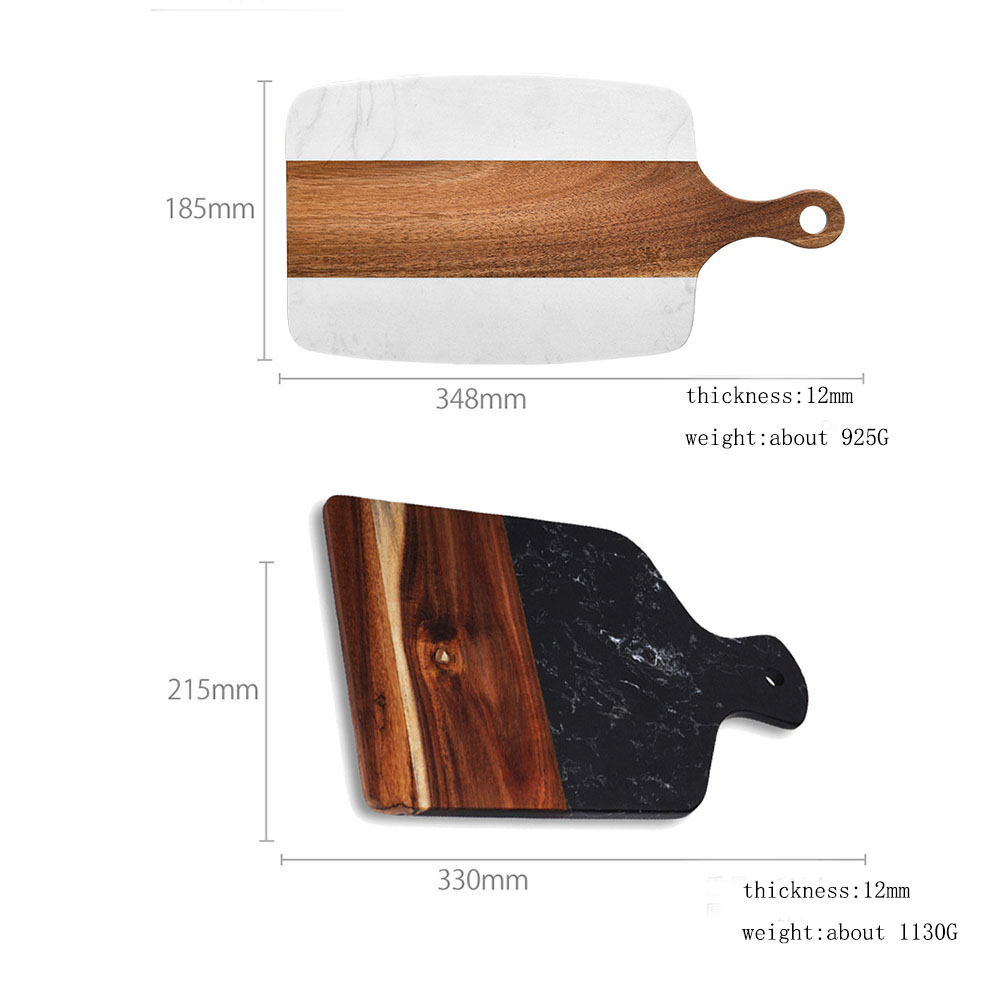 Jaswehome 大理石まな板木製キッチン肉屋ブロックサー - Marble Serving Board のレビューと価格