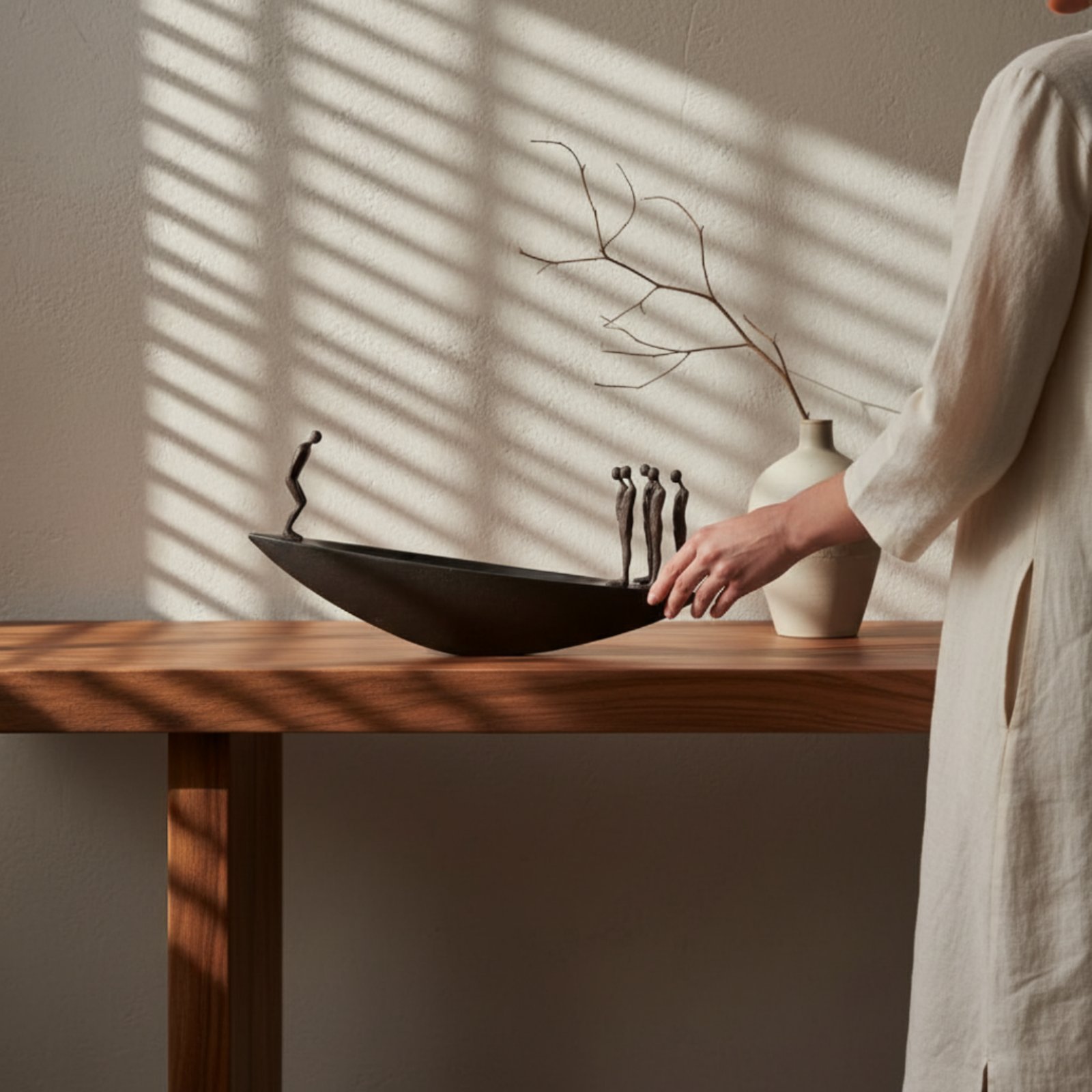 モダンな樹脂製帆船像、侘び寂びスタイルの芸術的な装飾品、高級 - Quiet Luxury Lifestyle のレビューと価格