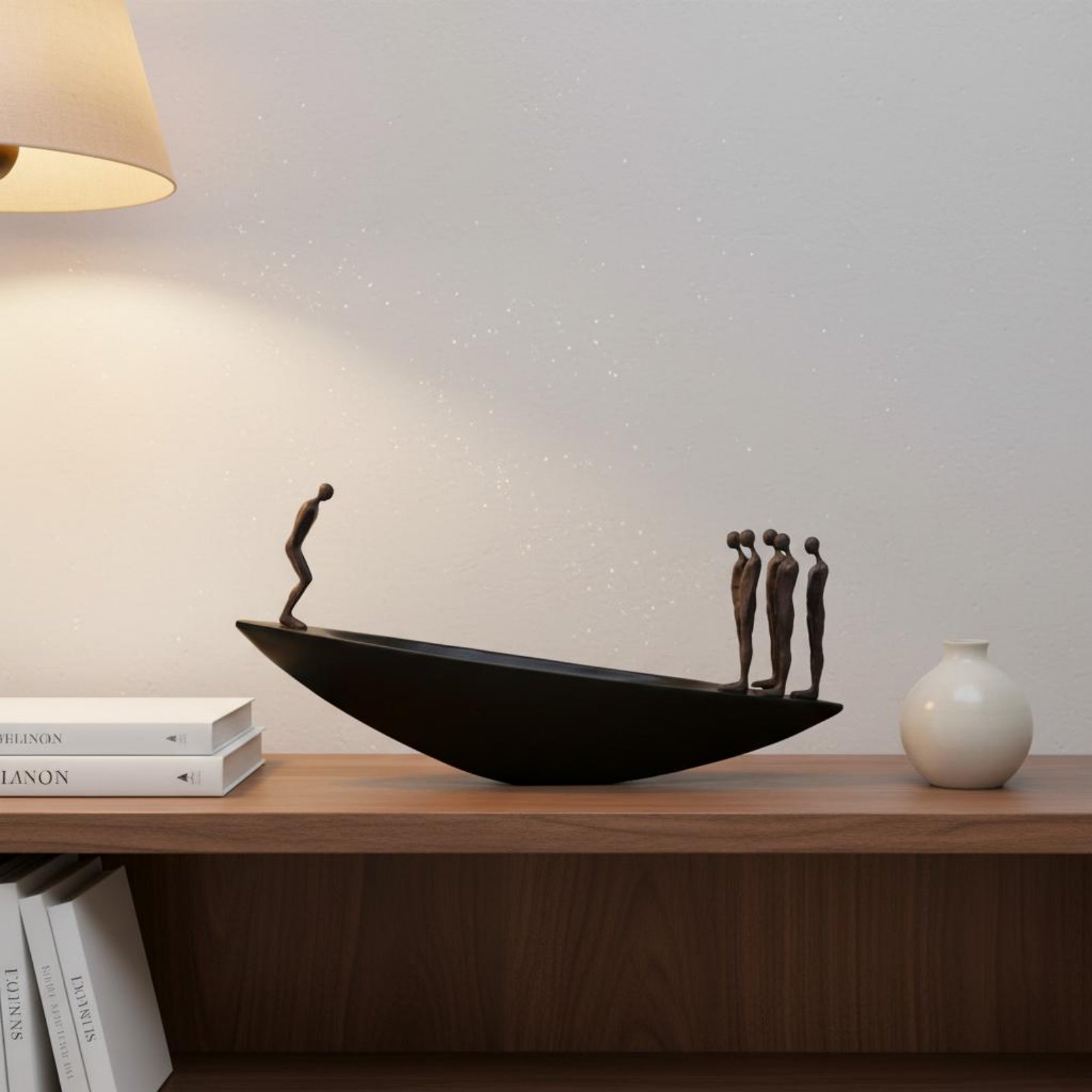 モダンな樹脂製帆船像、侘び寂びスタイルの芸術的な装飾品、高級 - Quiet Luxury Lifestyle のレビューと価格