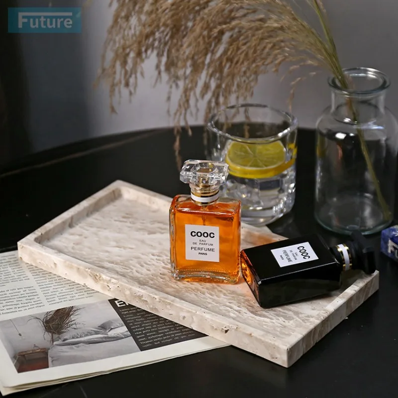 ヨーロッパ風ライトラグジュアリー大理石トレイ、長方形玄関収納 - Marble Serving Board のレビューと価格