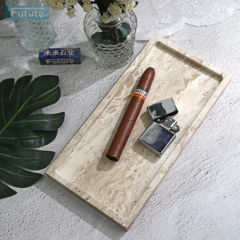 ヨーロッパ風ライトラグジュアリー大理石トレイ、長方形玄関収納 - Marble Serving Board のレビューと価格