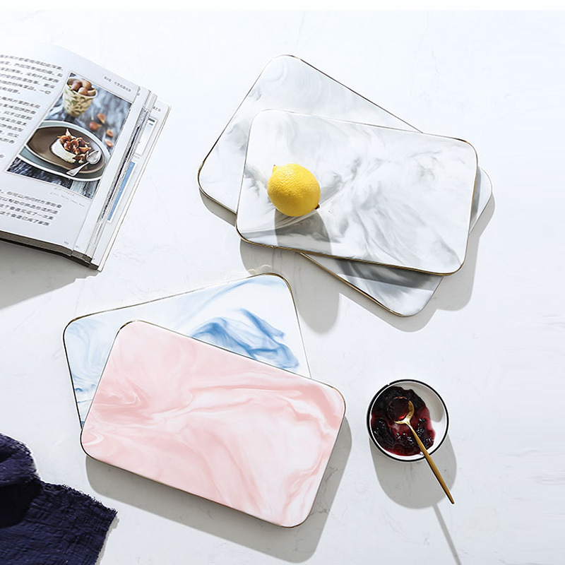 大理石セラミックまな板 ゴールドリム付き キッチン 寿司 パ - Marble Serving Board のレビューと価格