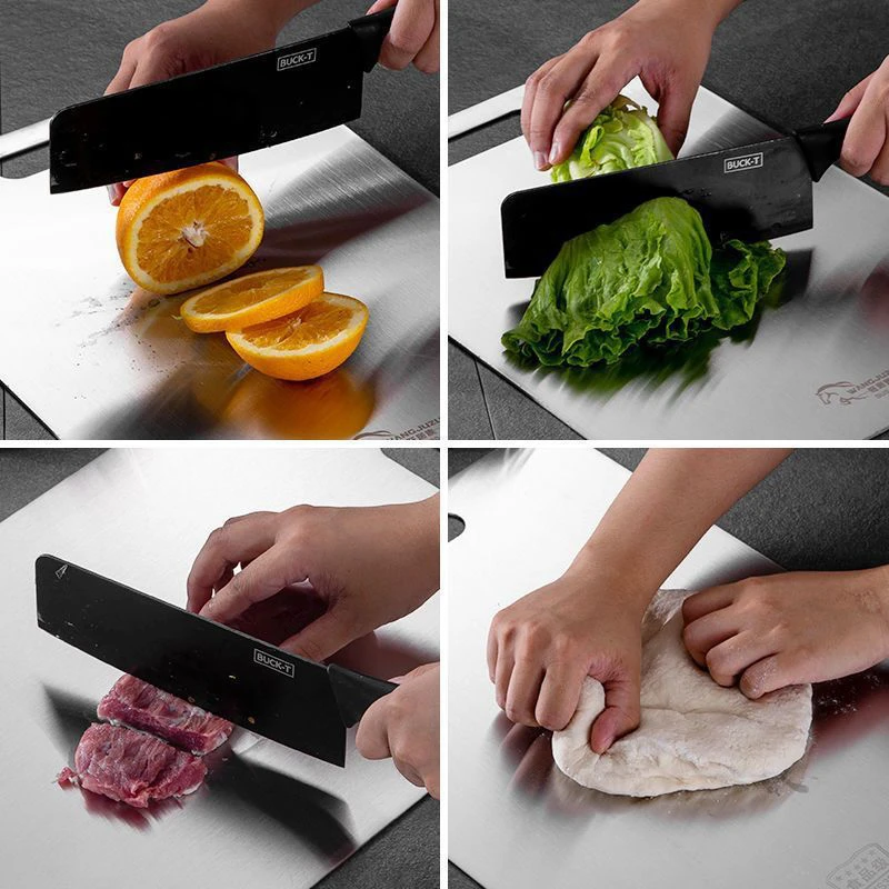 チタン製ステンレスキッチンボード316鋼厚板両面食品グレード - Marble Serving Board のレビューと価格