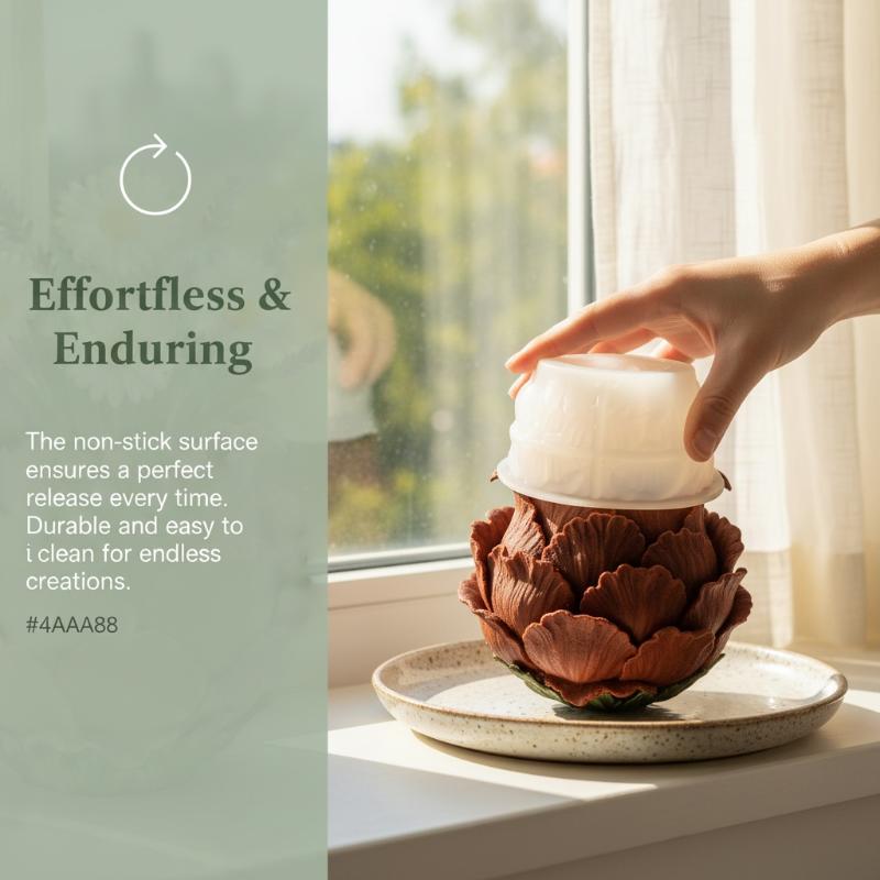 3D手作り牡丹の花の鉢シリコンモールド DIYライトラグジュ - Quiet Luxury Lifestyle のレビューと価格