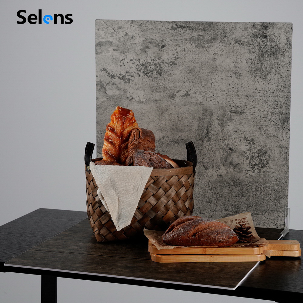 Selens 60x60cm 写真用背景ボード＋固定クリップ - Marble Serving Board のレビューと価格